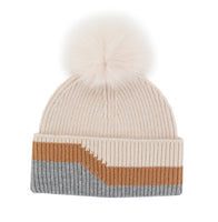 Cashmere 3-Tone Beanie