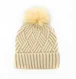 Knit Hat with Pom