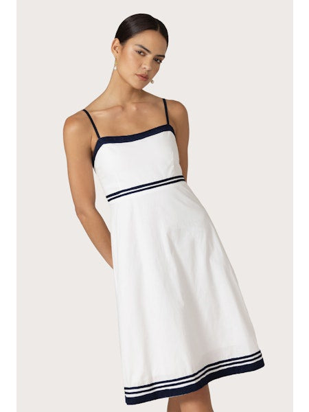Fern Embroidered Poplin Dress