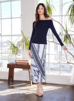 Mia Bias Midi Skirt