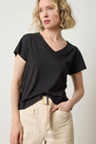 Relaxed Short Sleeve V-Neck Tee