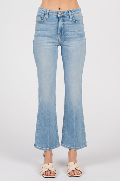 Bambino Creased Line Cropped Baby Flare
