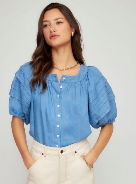 Shay Contrast Stitch Top – Quartet Chatham