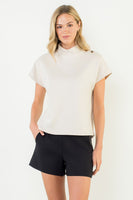 Suede Short Sleeve Shirt