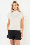 Suede Short Sleeve Shirt
