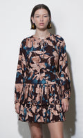 Astrid Floral Pleated Mini Dress