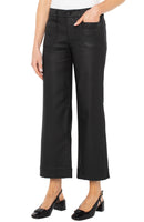 Crop Wide Leg Pant with Patch Pockets
