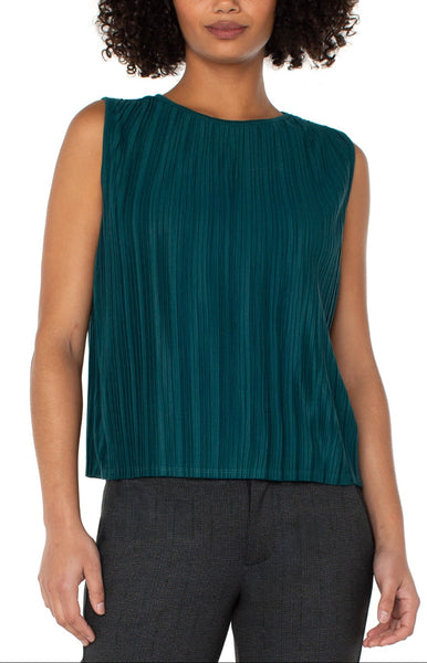 Sleeveless Crew Neck Knit Top