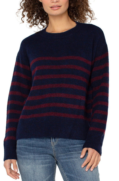 Crew Neck Drop Shoulder Sweater