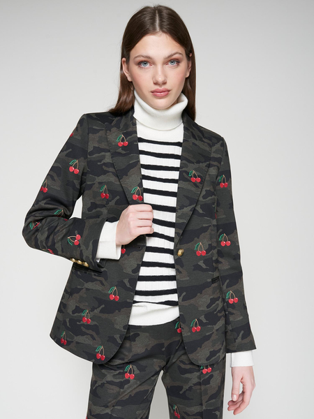 Heather Embroidered Cherry Blazer