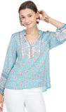 Border Block Blouse