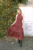 Pick Sugar Halter Maxi Dress