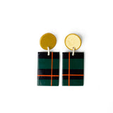 Holiday Plaid Earring
