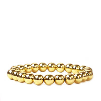 8MM Metal Beaded Stretch Bracelet