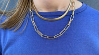 Double Link Herringbone Necklace