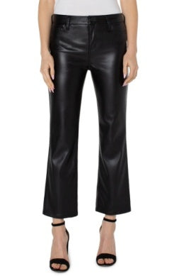 Hannah Cropped Leather Pant