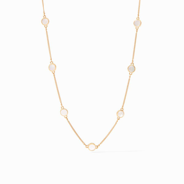 Valencia Mother of Pearl Station Necklace
